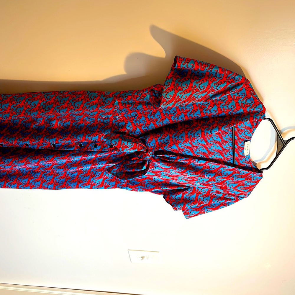 Sandro Paris Dress with Tiger Print Size 6